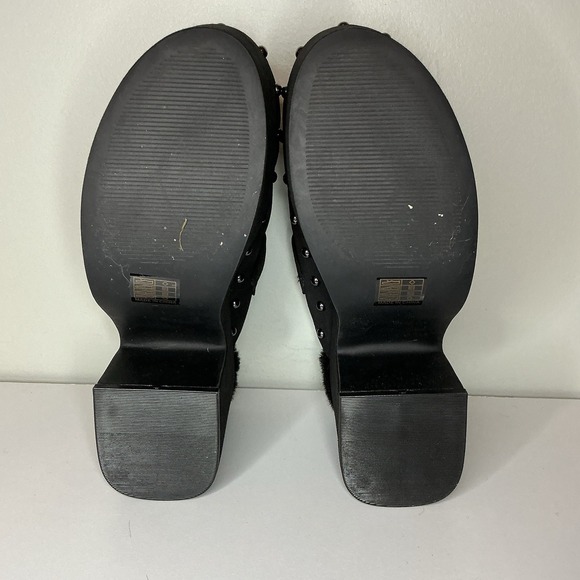 Free People Anya Suede Clogs Mules Womens Size 9 Retro Modern Boho Cottagcore - Picture 7 of 8